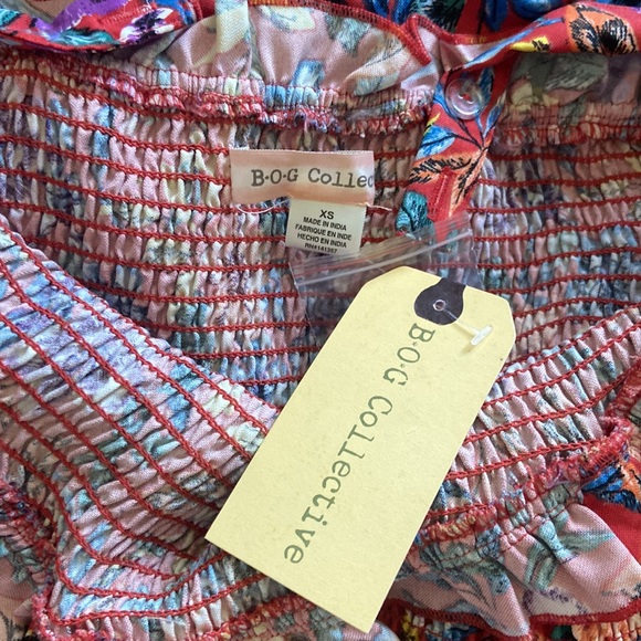 B-O-G Collective Red Floral Dress - Picture 5 of 5